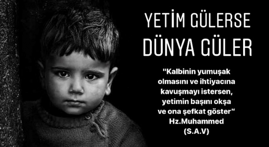 3 yetimi olan aileye yardım